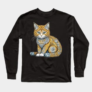 Fluffy Crochet Kitty Long Sleeve T-Shirt
